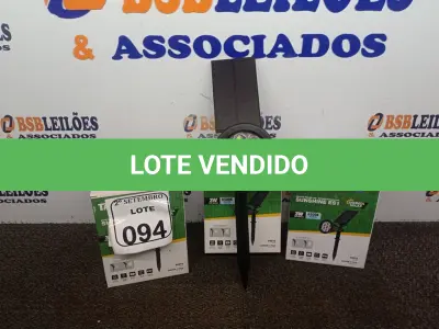 LOTE 094 - 03 ESPETOS JARDIM SOLAR SUNSHINE ES1 3W LED 6500K TASHIBRA NOVO. (NO ESTADO) (NO ESTADO) ATENÇÃO! FAZER A VISITAÇÃO ANTES DE ARREMATAR, NÃO SABEMOS SE FUNCIONA. LEILÃO NÃO TEM GARANTIA E NEM DEVOLUÇÃO, SUJEITO A POSSÍVEIS AVARIAS VISÍVEIS/OCULTAS E/OU AUSÊNCIA DE COMPONENTES.