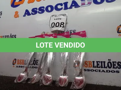 LOTE 008 - 05 KITS DE COLHERES COM 06 PEÇAS CADA. (NO ESTADO) ATENÇÃO! FAZER A VISITAÇÃO ANTES DE ARREMATAR, NÃO SABEMOS SE FUNCIONA. LEILÃO NÃO TEM GARANTIA E NEM DEVOLUÇÃO, SUJEITO A POSSÍVEIS AVARIAS VISÍVEIS/OCULTAS E/OU AUSÊNCIA DE COMPONENTES.