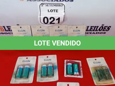 LOTE 021 - 09 PILHAS AAA ALCALINA ELGIN LR03 (BLISTER C/2) ELGIN. (NO ESTADO) ATENÇÃO! FAZER A VISITAÇÃO ANTES DE ARREMATAR, NÃO SABEMOS SE FUNCIONA. LEILÃO NÃO TEM GARANTIA E NEM DEVOLUÇÃO, SUJEITO A POSSÍVEIS AVARIAS VISÍVEIS/OCULTAS E/OU AUSÊNCIA DE COMPONENTES.