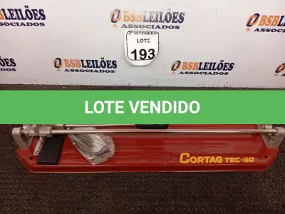 LOTE 193 - 01 CORTADOR DE PISO TEC 50 50CM CORTAG.  (NO ESTADO) ATENÇÃO! FAZER A VISITAÇÃO ANTES DE ARREMATAR, NÃO SABEMOS SE FUNCIONA. LEILÃO NÃO TEM GARANTIA E NEM DEVOLUÇÃO, SUJEITO A POSSÍVEIS AVARIAS VISÍVEIS/OCULTAS E/OU AUSÊNCIA DE COMPONENTES.