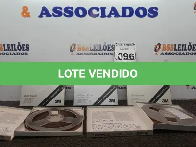 LOTE 096 - 05 FITAS PARA GRAVADOR DE ROLO. (NO ESTADO) ATENÇÃO! FAZER A VISITAÇÃO ANTES DE ARREMATAR, NÃO SABEMOS SE FUNCIONA. LEILÃO NÃO TEM GARANTIA E NEM DEVOLUÇÃO, SUJEITO A POSSÍVEIS AVARIAS VISÍVEIS/OCULTAS E/OU AUSÊNCIA DE COMPONENTES.