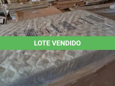 LOTE 098 - 01 - COLCHÃO CASAL ORTOBOM 138X188X18 +BASE BOX (NO ESTADO, NÃO SABEMOS SE FUNCIONA. LEILÃO NÃO TEM GARANTIA E NEM DEVOLUÇÃO, SUJEITO A POSSÍVEIS AVARIAS VISÍVEIS/OCULTAS E/OU AUSÊNCIA DE COMPONENTES)