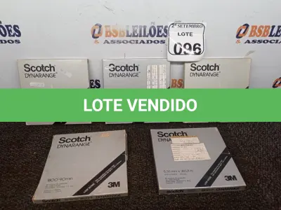 LOTE 096 - 05 FITAS PARA GRAVADOR DE ROLO. (NO ESTADO) ATENÇÃO! FAZER A VISITAÇÃO ANTES DE ARREMATAR, NÃO SABEMOS SE FUNCIONA. LEILÃO NÃO TEM GARANTIA E NEM DEVOLUÇÃO, SUJEITO A POSSÍVEIS AVARIAS VISÍVEIS/OCULTAS E/OU AUSÊNCIA DE COMPONENTES.