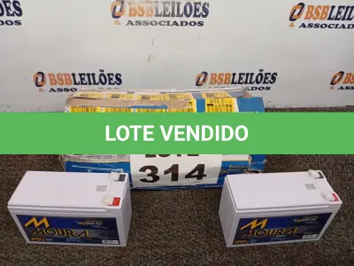 LOTE 314 - 05 - BATERIAS MOURA 12MVA-7 NO-BREAK, SEGURANÇA E TELECOM (NO ESTADO, NÃO SABEMOS SE FUNCIONA. LEILÃO NÃO TEM GARANTIA E NEM DEVOLUÇÃO, SUJEITO A POSSÍVEIS AVARIAS VISÍVEIS/OCULTAS E/OU AUSÊNCIA DE COMPONENTES)