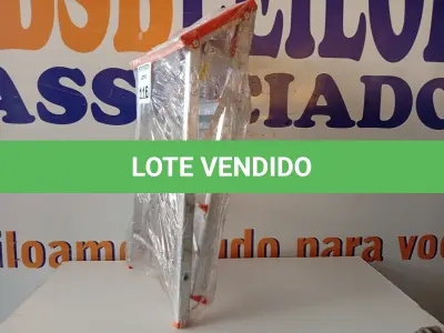 LOTE 116 - 01 BANCO ESCADA DE ALUMÍNIO MARCA BTF. (NO ESTADO) ATENÇÃO! FAZER A VISITAÇÃO ANTES DE ARREMATAR, NÃO SABEMOS SE FUNCIONA. LEILÃO NÃO TEM GARANTIA E NEM DEVOLUÇÃO, SUJEITO A POSSÍVEIS AVARIAS VISÍVEIS/OCULTAS E/OU AUSÊNCIA DE COMPONENTES.