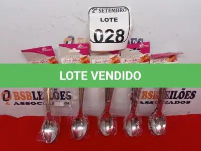 LOTE 028 - 05 KITS DE COLHERES COM 06 PEÇAS CADA. (NO ESTADO) ATENÇÃO! FAZER A VISITAÇÃO ANTES DE ARREMATAR, NÃO SABEMOS SE FUNCIONA. LEILÃO NÃO TEM GARANTIA E NEM DEVOLUÇÃO, SUJEITO A POSSÍVEIS AVARIAS VISÍVEIS/OCULTAS E/OU AUSÊNCIA DE COMPONENTES.