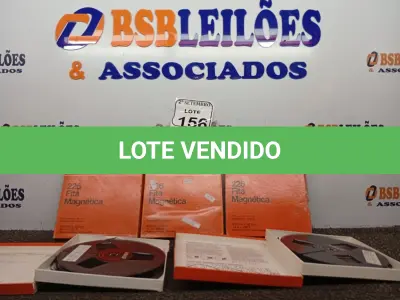 LOTE 156 - 05 FITAS PARA GRAVADOR DE ROLO. (NO ESTADO) ATENÇÃO! FAZER A VISITAÇÃO ANTES DE ARREMATAR, NÃO SABEMOS SE FUNCIONA. LEILÃO NÃO TEM GARANTIA E NEM DEVOLUÇÃO, SUJEITO A POSSÍVEIS AVARIAS VISÍVEIS/OCULTAS E/OU AUSÊNCIA DE COMPONENTES.