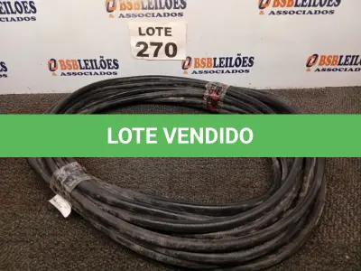 LOTE 270 - 25 METROS MANGUEIRA TRANÇADA PRETA PT300 (NO ESTADO, NÃO SABEMOS SE FUNCIONA. LEILÃO NÃO TEM GARANTIA E NEM DEVOLUÇÃO, SUJEITO A POSSÍVEIS AVARIAS VISÍVEIS/OCULTAS E/OU AUSÊNCIA DE COMPONENTES)