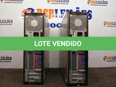 LOTE 532 - 02 CPUS MARCA DELL. (NO ESTADO) ATENÇÃO! FAZER A VISITAÇÃO ANTES DE ARREMATAR, NÃO SABEMOS SE FUNCIONA. LEILÃO NÃO TEM GARANTIA E NEM DEVOLUÇÃO, SUJEITO A POSSÍVEIS AVARIAS VISÍVEIS/OCULTAS E/OU AUSÊNCIA DE COMPONENTES.