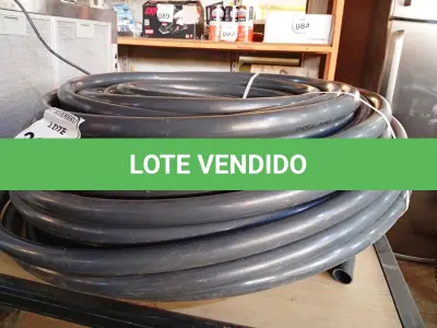 LOTE 305 - 01 ROLO MANG TUBO IRRIGACAO 1 X 2,5 PRETO INDEX. (NO ESTADO) ATENÇÃO! FAZER A VISITAÇÃO ANTES DE ARREMATAR, NÃO SABEMOS SE FUNCIONA. LEILÃO NÃO TEM GARANTIA E NEM DEVOLUÇÃO, SUJEITO A POSSÍVEIS AVARIAS VISÍVEIS/OCULTAS E/OU AUSÊNCIA DE COMPONENTES.