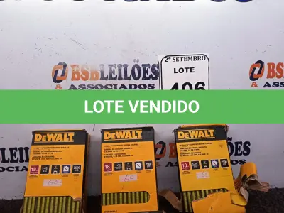 LOTE 406 - 06 CAIXAS DE GRAMPOS 18 GA ¼” NARROW CROWN STAPLES. (NO ESTADO) ATENÇÃO! FAZER A VISITAÇÃO ANTES DE ARREMATAR, NÃO SABEMOS SE FUNCIONA. LEILÃO NÃO TEM GARANTIA E NEM DEVOLUÇÃO, SUJEITO A POSSÍVEIS AVARIAS VISÍVEIS/OCULTAS E/OU AUSÊNCIA DE COMPONENTES.