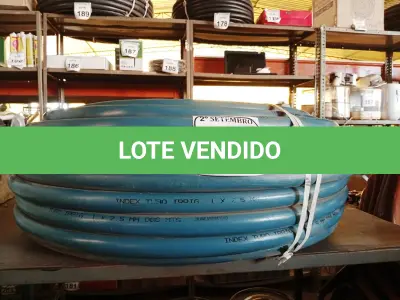 LOTE 284 - 01 ROLO MANG TUBO IRRIGACAO 1 X 2,5 AZUL INDEX. (NO ESTADO) ATENÇÃO! FAZER A VISITAÇÃO ANTES DE ARREMATAR, NÃO SABEMOS SE FUNCIONA. LEILÃO NÃO TEM GARANTIA E NEM DEVOLUÇÃO, SUJEITO A POSSÍVEIS AVARIAS VISÍVEIS/OCULTAS E/OU AUSÊNCIA DE COMPONENTES.