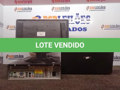 LOTE 402 - 01 CPU, 01 MONITOR E 01 NOTEBOOK. (NO ESTADO) ATENÇÃO! FAZER A VISITAÇÃO ANTES DE ARREMATAR, NÃO SABEMOS SE FUNCIONA. LEILÃO NÃO TEM GARANTIA E NEM DEVOLUÇÃO, SUJEITO A POSSÍVEIS AVARIAS VISÍVEIS/OCULTAS E/OU AUSÊNCIA DE COMPONENTES.