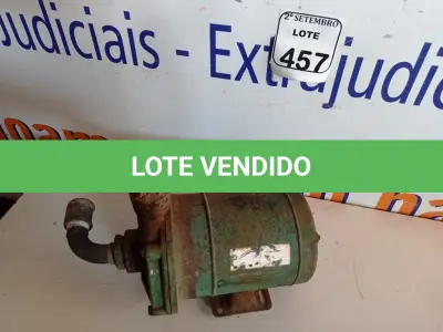 LOTE 457 - 01 BOMBA D´ÁGUA MARCA WEG. (NO ESTADO) ATENÇÃO! FAZER A VISITAÇÃO ANTES DE ARREMATAR, NÃO SABEMOS SE FUNCIONA. LEILÃO NÃO TEM GARANTIA E NEM DEVOLUÇÃO, SUJEITO A POSSÍVEIS AVARIAS VISÍVEIS/OCULTAS E/OU AUSÊNCIA DE COMPONENTES.