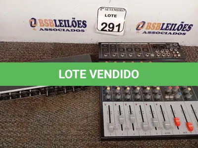 LOTE 291 - 01 MESA DE SOM MS602 UX PARA A RETIRADA DE PEÇAS E 01 RECEPTOR DE ÁUDIO PARA MICROFONES U-PHORIA UMC404HD. (NO ESTADO) ATENÇÃO! FAZER A VISITAÇÃO ANTES DE ARREMATAR, NÃO SABEMOS SE FUNCIONA. LEILÃO NÃO TEM GARANTIA E NEM DEVOLUÇÃO, SUJEITO A POSSÍVEIS AVARIAS VISÍVEIS/OCULTAS E/OU AUSÊNCIA DE COMPONENTES.