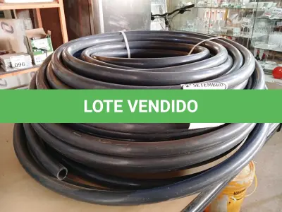 LOTE 305 - 01 ROLO MANG TUBO IRRIGACAO 1 X 2,5 PRETO INDEX. (NO ESTADO) ATENÇÃO! FAZER A VISITAÇÃO ANTES DE ARREMATAR, NÃO SABEMOS SE FUNCIONA. LEILÃO NÃO TEM GARANTIA E NEM DEVOLUÇÃO, SUJEITO A POSSÍVEIS AVARIAS VISÍVEIS/OCULTAS E/OU AUSÊNCIA DE COMPONENTES.