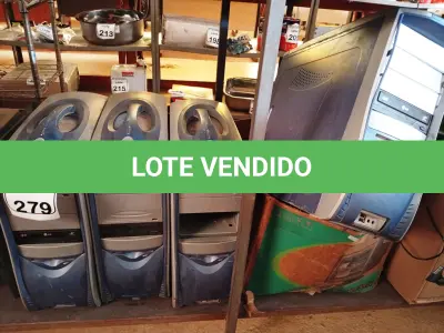 LOTE 279 - 04 CPUS E GRANDE QUANTIDADE CABOS DIVERSOS. (NO ESTADO) ATENÇÃO! FAZER A VISITAÇÃO ANTES DE ARREMATAR, NÃO SABEMOS SE FUNCIONA. LEILÃO NÃO TEM GARANTIA E NEM DEVOLUÇÃO, SUJEITO A POSSÍVEIS AVARIAS VISÍVEIS/OCULTAS E/OU AUSÊNCIA DE COMPONENTES.