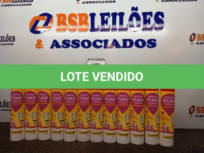 LOTE 319 - 12 SELANTES MULTIUSO DE POLIURETANO PU40 400G CADA. (NO ESTADO) ATENÇÃO! FAZER A VISITAÇÃO ANTES DE ARREMATAR, NÃO SABEMOS SE FUNCIONA. LEILÃO NÃO TEM GARANTIA E NEM DEVOLUÇÃO, SUJEITO A POSSÍVEIS AVARIAS VISÍVEIS/OCULTAS E/OU AUSÊNCIA DE COMPONENTES.