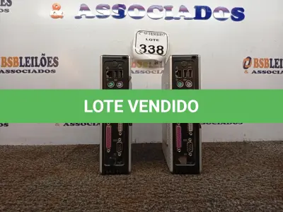LOTE 338 - 02 MINI CPUS HP. (NO ESTADO) ATENÇÃO! FAZER A VISITAÇÃO ANTES DE ARREMATAR, NÃO SABEMOS SE FUNCIONA. LEILÃO NÃO TEM GARANTIA E NEM DEVOLUÇÃO, SUJEITO A POSSÍVEIS AVARIAS VISÍVEIS/OCULTAS E/OU AUSÊNCIA DE COMPONENTES.