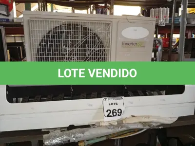 LOTE 269 - 01 CONDENSADORA E 01 VAPORIZADORA. (NO ESTADO) ATENÇÃO! FAZER A VISITAÇÃO ANTES DE ARREMATAR, NÃO SABEMOS SE FUNCIONA. LEILÃO NÃO TEM GARANTIA E NEM DEVOLUÇÃO, SUJEITO A POSSÍVEIS AVARIAS VISÍVEIS/OCULTAS E/OU AUSÊNCIA DE COMPONENTES.