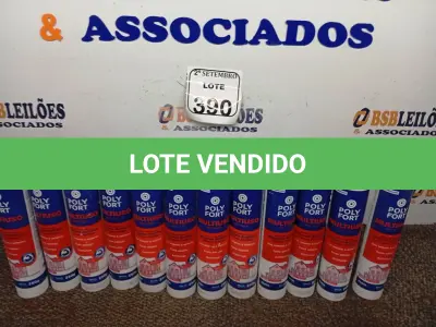 LOTE 390 - 12 CARTUCHOS DE SILICONE ACÉTICO MULTIUSO POLYFORT DE 250G CADA. (NO ESTADO) ATENÇÃO! FAZER A VISITAÇÃO ANTES DE ARREMATAR, NÃO SABEMOS SE FUNCIONA. LEILÃO NÃO TEM GARANTIA E NEM DEVOLUÇÃO, SUJEITO A POSSÍVEIS AVARIAS VISÍVEIS/OCULTAS E/OU AUSÊNCIA DE COMPONENTES.