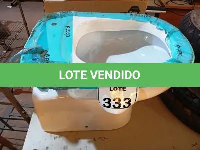 LOTE 333 - 01 VASO COR BRANCA MARCA DECA. (NO ESTADO) ATENÇÃO! FAZER A VISITAÇÃO ANTES DE ARREMATAR, NÃO SABEMOS SE FUNCIONA. LEILÃO NÃO TEM GARANTIA E NEM DEVOLUÇÃO, SUJEITO A POSSÍVEIS AVARIAS VISÍVEIS/OCULTAS E/OU AUSÊNCIA DE COMPONENTES.
