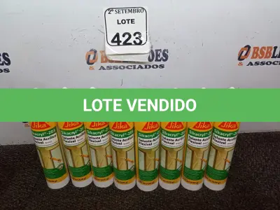LOTE 423 - 08 SELANTES ACRÍLICO FLEXÍVEL P/TRINCAS E FISSURAS SIKA SIKACRYL -203 BRANCO 430G CADA. (NO ESTADO) ATENÇÃO! FAZER A VISITAÇÃO ANTES DE ARREMATAR, NÃO SABEMOS SE FUNCIONA. LEILÃO NÃO TEM GARANTIA E NEM DEVOLUÇÃO, SUJEITO A POSSÍVEIS AVARIAS VISÍVEIS/OCULTAS E/OU AUSÊNCIA DE COMPONENTES.