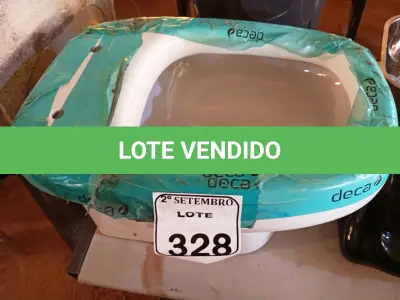 LOTE 328 - 01 VASO COR BRANCA MARCA DECA. (NO ESTADO) ATENÇÃO! FAZER A VISITAÇÃO ANTES DE ARREMATAR, NÃO SABEMOS SE FUNCIONA. LEILÃO NÃO TEM GARANTIA E NEM DEVOLUÇÃO, SUJEITO A POSSÍVEIS AVARIAS VISÍVEIS/OCULTAS E/OU AUSÊNCIA DE COMPONENTES.
