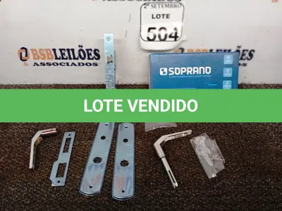 LOTE 504 - 02 FECHADURAS POPLINE ALAVANCA CR SOPRANO (NO ESTADO) ATENÇÃO! FAZER A VISITAÇÃO ANTES DE ARREMATAR, NÃO SABEMOS SE FUNCIONA. LEILÃO NÃO TEM GARANTIA E NEM DEVOLUÇÃO, SUJEITO A POSSÍVEIS AVARIAS VISÍVEIS/OCULTAS E/OU AUSÊNCIA DE COMPONENTES.