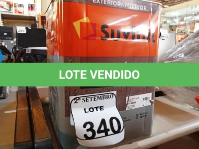 LOTE 340 - 01 LATA DE TINTA SUVINIL EFEITO RUSTICO TEXTURIZADO PRETO 25KG. (NO ESTADO) ATENÇÃO! FAZER A VISITAÇÃO ANTES DE ARREMATAR, NÃO SABEMOS SE FUNCIONA. LEILÃO NÃO TEM GARANTIA E NEM DEVOLUÇÃO, SUJEITO A POSSÍVEIS AVARIAS VISÍVEIS/OCULTAS E/OU AUSÊNCIA DE COMPONENTES.