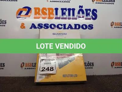 LOTE 248 - 01 REFLETOR SLIM LED PT 100W 6K 30000H – BLUMENAU NOVO. (NO ESTADO) ATENÇÃO! FAZER A VISITAÇÃO ANTES DE ARREMATAR, NÃO SABEMOS SE FUNCIONA. LEILÃO NÃO TEM GARANTIA E NEM DEVOLUÇÃO, SUJEITO A POSSÍVEIS AVARIAS VISÍVEIS/OCULTAS E/OU AUSÊNCIA DE COMPONENTES.