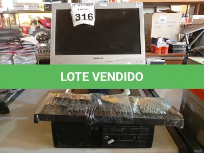 LOTE 316 - 01 CPU HP, 01 MONITOR E 01 TECLADO. (NO ESTADO) ATENÇÃO! FAZER A VISITAÇÃO ANTES DE ARREMATAR, NÃO SABEMOS SE FUNCIONA. LEILÃO NÃO TEM GARANTIA E NEM DEVOLUÇÃO, SUJEITO A POSSÍVEIS AVARIAS VISÍVEIS/OCULTAS E/OU AUSÊNCIA DE COMPONENTES.