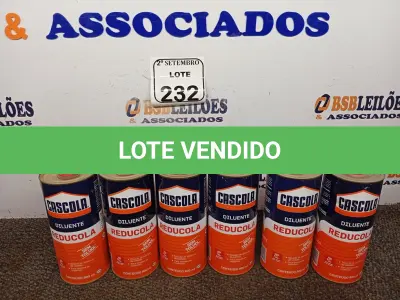 LOTE 232 - 06 DILUENTES MARCA CASCOLA. (NO ESTADO) ATENÇÃO! FAZER A VISITAÇÃO ANTES DE ARREMATAR, NÃO SABEMOS SE FUNCIONA. LEILÃO NÃO TEM GARANTIA E NEM DEVOLUÇÃO, SUJEITO A POSSÍVEIS AVARIAS VISÍVEIS/OCULTAS E/OU AUSÊNCIA DE COMPONENTES.