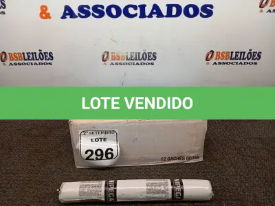 LOTE 296 - 12 ADESIVOS POLIURETANO PU 40 CINZA SACHE 600ML MARCA UNIPEGA 600ML CADA. (NO ESTADO) ATENÇÃO! FAZER A VISITAÇÃO ANTES DE ARREMATAR, NÃO SABEMOS SE FUNCIONA. LEILÃO NÃO TEM GARANTIA E NEM DEVOLUÇÃO, SUJEITO A POSSÍVEIS AVARIAS VISÍVEIS/OCULTAS E/OU AUSÊNCIA DE COMPONENTES