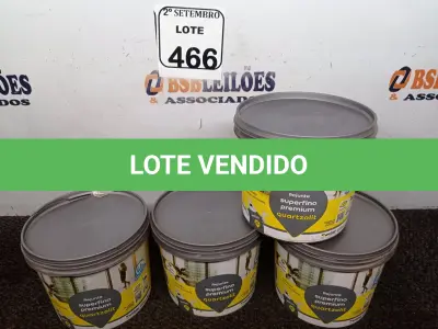 LOTE 466 - 04 BALDINHOS DE REJUNTE SUPERFINO PREMIUM QUARTZOLIT COM 2KG CADA. (NO ESTADO) ATENÇÃO! FAZER A VISITAÇÃO ANTES DE ARREMATAR, NÃO SABEMOS SE FUNCIONA. LEILÃO NÃO TEM GARANTIA E NEM DEVOLUÇÃO, SUJEITO A POSSÍVEIS AVARIAS VISÍVEIS/OCULTAS E/OU AUSÊNCIA DE COMPONENTES.