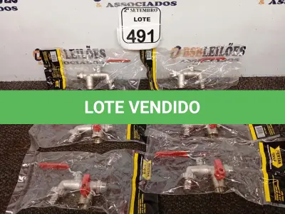 LOTE 491 - 06 TORNEIRAS ESF DUPLA TANQ/MAQ LAVAR ZINCO 1/2 X 3/4 FERTAK (NO ESTADO) ATENÇÃO! FAZER A VISITAÇÃO ANTES DE ARREMATAR, NÃO SABEMOS SE FUNCIONA. LEILÃO NÃO TEM GARANTIA E NEM DEVOLUÇÃO, SUJEITO A POSSÍVEIS AVARIAS VISÍVEIS/OCULTAS E/OU AUSÊNCIA DE COMPONENTES.
