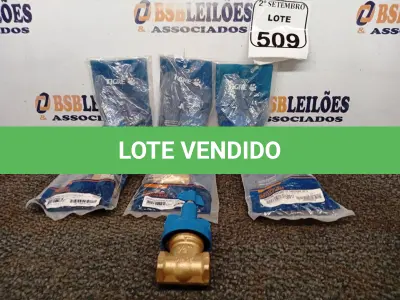 LOTE 509 - 07 BASES REGISTRO PRESSÃO 1/2 TIGRE. (NO ESTADO) ATENÇÃO! FAZER A VISITAÇÃO ANTES DE ARREMATAR, NÃO SABEMOS SE FUNCIONA. LEILÃO NÃO TEM GARANTIA E NEM DEVOLUÇÃO, SUJEITO A POSSÍVEIS AVARIAS VISÍVEIS/OCULTAS E/OU AUSÊNCIA DE COMPONENTES.