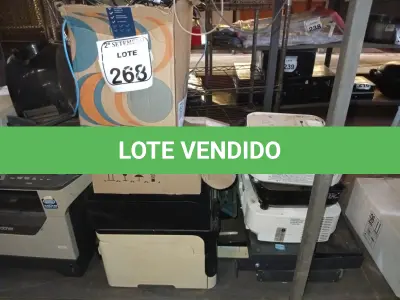 LOTE 268 - 02 IMPRESSORAS SENDO UMA MULTIFUNCIONAL, 03 PROJETORES E 02 APARELHOS CISCO PARA A RETIRADA DE PEÇAS E ELETRÔNICOS DIVERSOS.  (NO ESTADO) ATENÇÃO! FAZER A VISITAÇÃO ANTES DE ARREMATAR, NÃO SABEMOS SE FUNCIONA. LEILÃO NÃO TEM GARANTIA E NEM DEVOLUÇÃO, SUJEITO A POSSÍVEIS AVARIAS VISÍVEIS/OCULTAS E/OU AUSÊNCIA DE COMPONENTES.