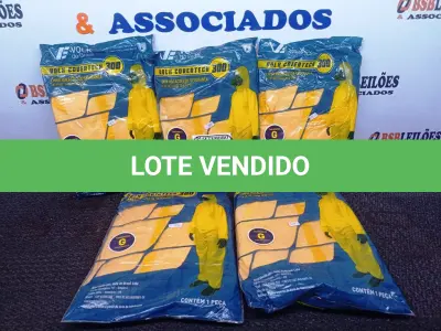 LOTE 469 - 05 MACACÕES MARCA VOLK DE PROTEÇÃO TAMANHO G COR AMARELO. (NO ESTADO) ATENÇÃO! FAZER A VISITAÇÃO ANTES DE ARREMATAR, NÃO SABEMOS SE FUNCIONA. LEILÃO NÃO TEM GARANTIA E NEM DEVOLUÇÃO, SUJEITO A POSSÍVEIS AVARIAS VISÍVEIS/OCULTAS E/OU AUSÊNCIA DE COMPONENTES.