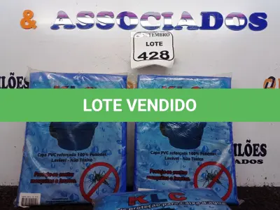 LOTE 428 - 03 CAPAS DE PROTEÇÃO P/ CAIXA D`ÁGUA KLC PVC REFORÇADA 100% POLIESTER. (NO ESTADO) ATENÇÃO! FAZER A VISITAÇÃO ANTES DE ARREMATAR, NÃO SABEMOS SE FUNCIONA. LEILÃO NÃO TEM GARANTIA E NEM DEVOLUÇÃO, SUJEITO A POSSÍVEIS AVARIAS VISÍVEIS/OCULTAS E/OU AUSÊNCIA DE COMPONENTES.