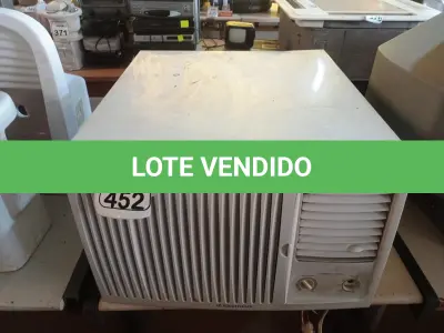 LOTE 452 - 01 AR CONDICIONADO MARCA ELECTROLUX. (NO ESTADO) ATENÇÃO! FAZER A VISITAÇÃO ANTES DE ARREMATAR, NÃO SABEMOS SE FUNCIONA. LEILÃO NÃO TEM GARANTIA E NEM DEVOLUÇÃO, SUJEITO A POSSÍVEIS AVARIAS VISÍVEIS/OCULTAS E/OU AUSÊNCIA DE COMPONENTES.