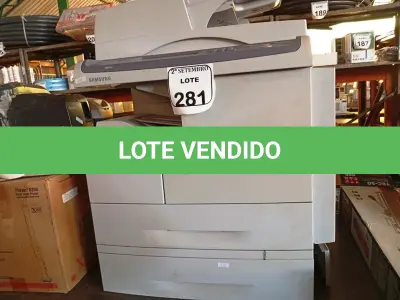 LOTE 281 - 01 IMPRESSORA MULTIFUNCIONAL SAMSUNG 6555NX. (NO ESTADO) ATENÇÃO! FAZER A VISITAÇÃO ANTES DE ARREMATAR, NÃO SABEMOS SE FUNCIONA. LEILÃO NÃO TEM GARANTIA E NEM DEVOLUÇÃO, SUJEITO A POSSÍVEIS AVARIAS VISÍVEIS/OCULTAS E/OU AUSÊNCIA DE COMPONENTES.