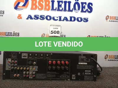 LOTE 508 - 01 RECEIVER YAMAHA RX-V471. (NO ESTADO) ATENÇÃO! FAZER A VISITAÇÃO ANTES DE ARREMATAR, NÃO SABEMOS SE FUNCIONA. LEILÃO NÃO TEM GARANTIA E NEM DEVOLUÇÃO, SUJEITO A POSSÍVEIS AVARIAS VISÍVEIS/OCULTAS E/OU AUSÊNCIA DE COMPONENTES.