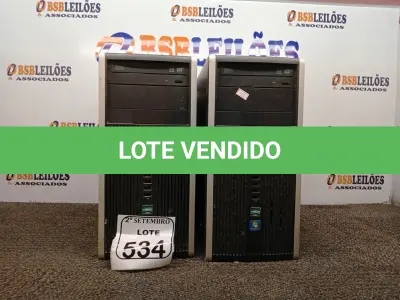LOTE 534 - 02 CPUS MARCA HP. (NO ESTADO) ATENÇÃO! FAZER A VISITAÇÃO ANTES DE ARREMATAR, NÃO SABEMOS SE FUNCIONA. LEILÃO NÃO TEM GARANTIA E NEM DEVOLUÇÃO, SUJEITO A POSSÍVEIS AVARIAS VISÍVEIS/OCULTAS E/OU AUSÊNCIA DE COMPONENTES.