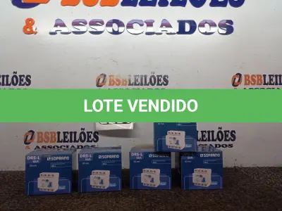 LOTE 413 - 03 CAIXAS DE INTERRUPTOR SOPRANO DIFERENCIAL DRS-L 4 POLOS, CONTÉM 01 UNIDADE EM CADA CAIXA. (NO ESTADO) ATENÇÃO! FAZER A VISITAÇÃO ANTES DE ARREMATAR, NÃO SABEMOS SE FUNCIONA. LEILÃO NÃO TEM GARANTIA E NEM DEVOLUÇÃO, SUJEITO A POSSÍVEIS AVARIAS VISÍVEIS/OCULTAS E/OU AUSÊNCIA DE COMPONENTES.