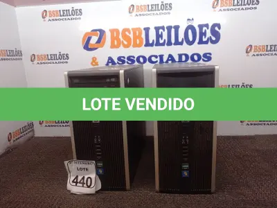 LOTE 440 - 02 CPU MARCA HP. (NO ESTADO) ATENÇÃO! FAZER A VISITAÇÃO ANTES DE ARREMATAR, NÃO SABEMOS SE FUNCIONA. LEILÃO NÃO TEM GARANTIA E NEM DEVOLUÇÃO, SUJEITO A POSSÍVEIS AVARIAS VISÍVEIS/OCULTAS E/OU AUSÊNCIA DE COMPONENTES.