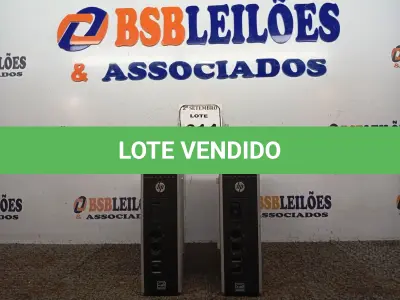 LOTE 314 - 02 MINI CPUS MARCA HP. (NO ESTADO) ATENÇÃO! FAZER A VISITAÇÃO ANTES DE ARREMATAR, NÃO SABEMOS SE FUNCIONA. LEILÃO NÃO TEM GARANTIA E NEM DEVOLUÇÃO, SUJEITO A POSSÍVEIS AVARIAS VISÍVEIS/OCULTAS E/OU AUSÊNCIA DE COMPONENTES.