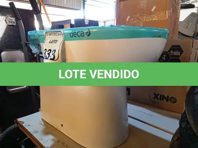 LOTE 333 - 01 VASO COR BRANCA MARCA DECA. (NO ESTADO) ATENÇÃO! FAZER A VISITAÇÃO ANTES DE ARREMATAR, NÃO SABEMOS SE FUNCIONA. LEILÃO NÃO TEM GARANTIA E NEM DEVOLUÇÃO, SUJEITO A POSSÍVEIS AVARIAS VISÍVEIS/OCULTAS E/OU AUSÊNCIA DE COMPONENTES.