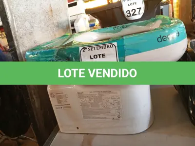 LOTE 328 - 01 VASO COR BRANCA MARCA DECA. (NO ESTADO) ATENÇÃO! FAZER A VISITAÇÃO ANTES DE ARREMATAR, NÃO SABEMOS SE FUNCIONA. LEILÃO NÃO TEM GARANTIA E NEM DEVOLUÇÃO, SUJEITO A POSSÍVEIS AVARIAS VISÍVEIS/OCULTAS E/OU AUSÊNCIA DE COMPONENTES.