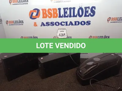 LOTE 438 - 03 NOBREAKS MARCAS E MODELOS DIVERSOS P/ RETIRADA DE PEÇAS. (NO ESTADO) ATENÇÃO! FAZER A VISITAÇÃO ANTES DE ARREMATAR, NÃO SABEMOS SE FUNCIONA. LEILÃO NÃO TEM GARANTIA E NEM DEVOLUÇÃO, SUJEITO A POSSÍVEIS AVARIAS VISÍVEIS/OCULTAS E/OU AUSÊNCIA DE COMPONENTES.